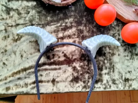 Headband with Troll Horns
