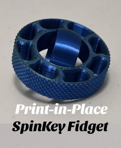 SpinKey Fidget - Print-in-Place