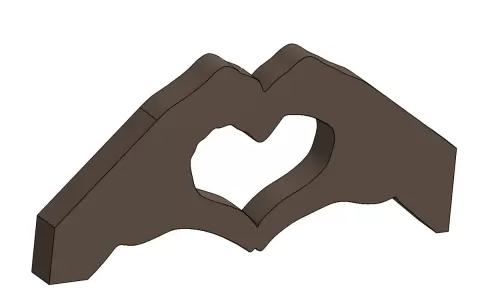 Two Hands Forming Heart #Valentines