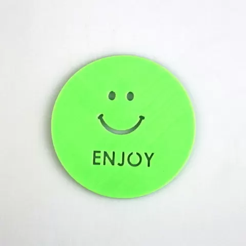 Smiley Coffee Stencil by 3D Custom Print