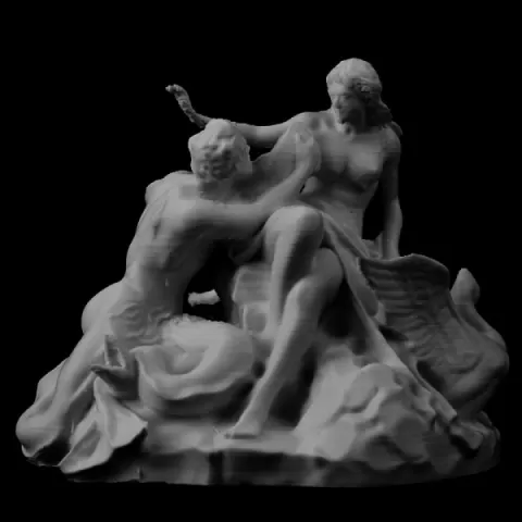 Triton and a Naiad Fountain in Vienna, Austria by Scan The World