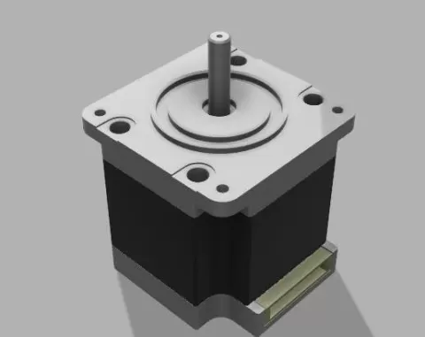 Stepper Motor 6mm Shaft – Dimensional Reference Model (3D Printable / CAD Ready)