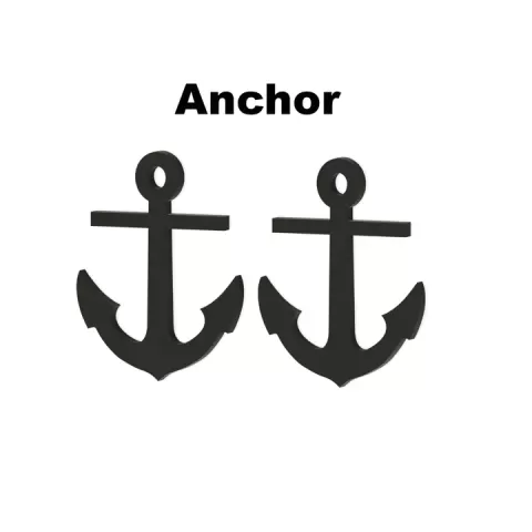 Anchor Earrings – Nautical-Inspired Jewelry for 3D Printing ⚓✨ by ThePrintingBros