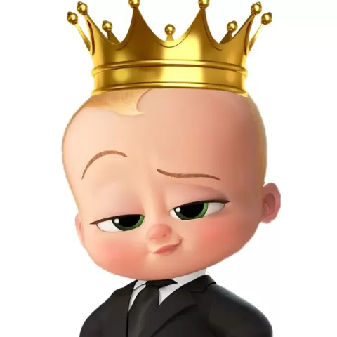 King Boss Baby STL – Cartoon Baby in Suit Statue – 3D Printa - Zyrax Studio