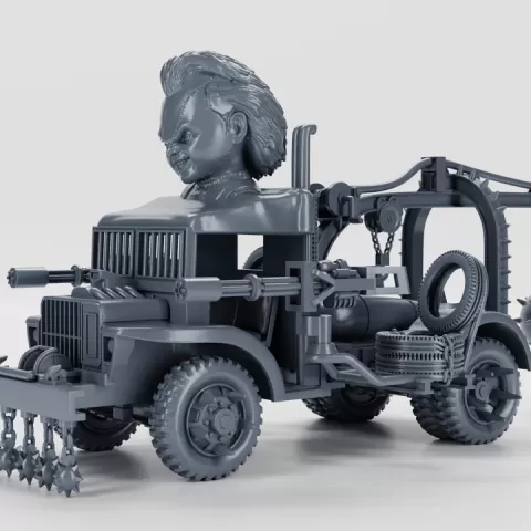 Ford GTBC Bomb Service Truck (US, WW2) - converted to CYBERPUNK style by Wargame3d