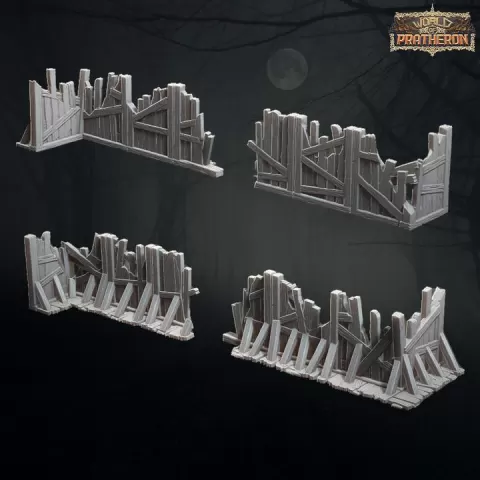 Fishing Village at War - Wooden Walls (Destroyed) by World of Pratheron