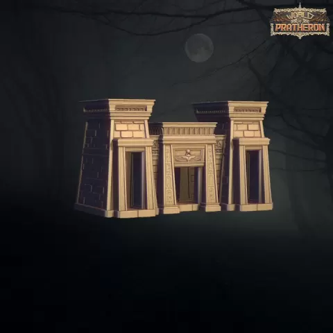 Ancient city of the great pharaohs - Large gates and walls by World of Pratheron