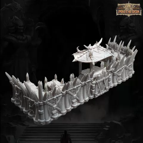 Battle of Eldrino's Deep 2 - Orc Wooden Walls(Modular) by World of Pratheron