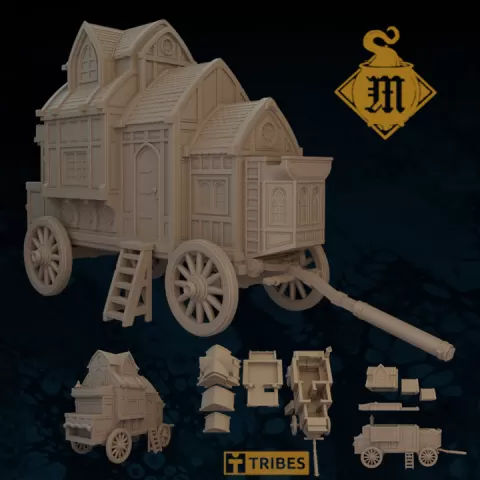 The Ringmasters Wagon-32mmScale by Magus Brew Studios
