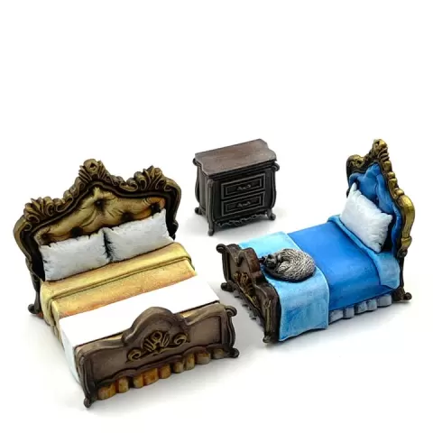 Bedroom Fourniture - Trifolium Estate by Antigone Miniatures