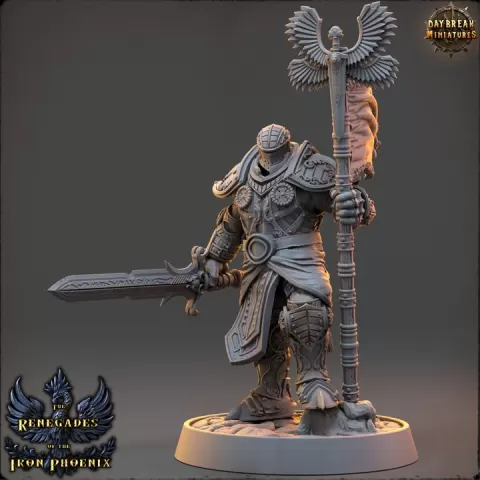 Capitaine Lucien du Griffon Doré - The Renegades of the Iron Phoenix by Daybreak Miniatures