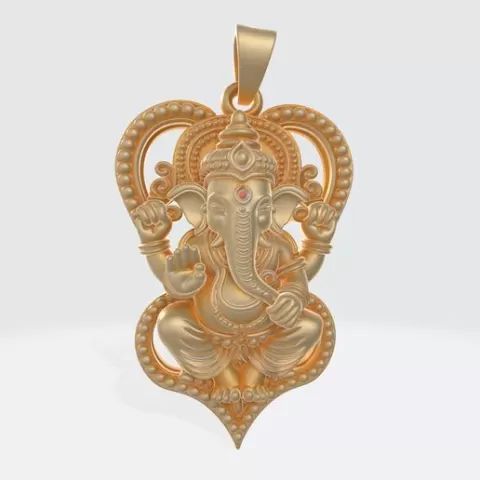 Ganesh Pendant Keychain 18
