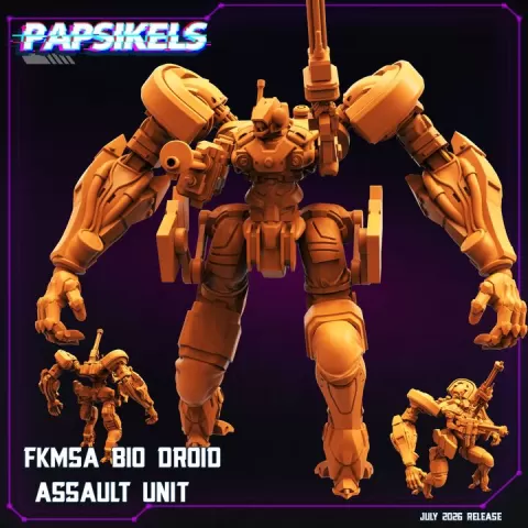 FKMSA BIO DROID ASSAULT UNIT by PAPSIKELS MINIATURES