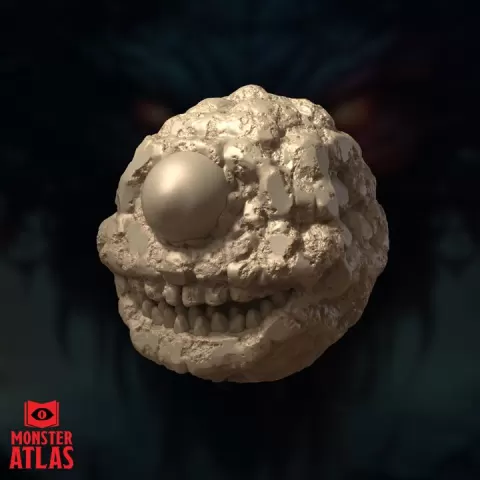 One-Eyed Aberration | Floating Eye Horror | Eldritch Watcher | DnD 5e STL Miniature | 32mm Resin by Monster Atlas Fantasy Miniatures