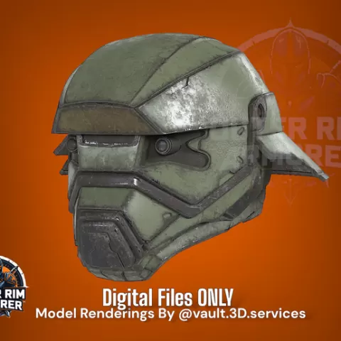 EX-16 Prototype 16 Helmet from Helldivers 2 - Digital STL File Only