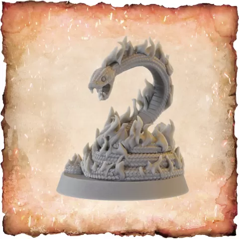 Fire Serpent by Paizo Printables