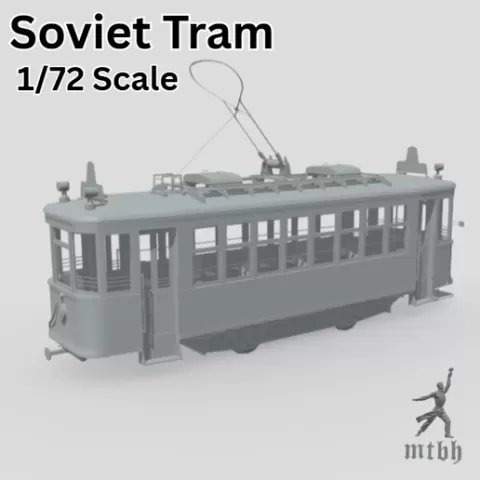 Soviet Tram 1/72 Scale – Historical Eastern Bloc Transit Model