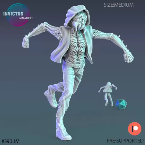 Insectoid Killer Run / Infested Humanoid / Alien Insect Hybrid / Fungus City Beast / Cyberpunk Warrior / Space Soldier / Mysterious Colonist / Cosmic Invasion Warrior / Trooper Attack / Sci-Fi Encounter by Epic-Miniatures