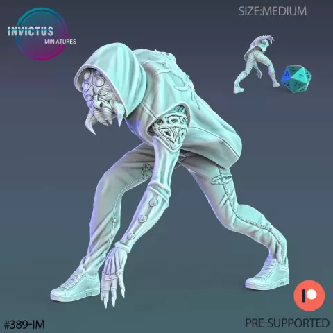 Insectoid Killer Attack / Infested Humanoid / Alien Insect Hybrid / Fungus City Beast / Cyberpunk Warrior / Space Soldier / Mysterious Colonist / Cosmic Invasion Warrior / Trooper Attack / Sci-Fi Encounter by Epic-Miniatures