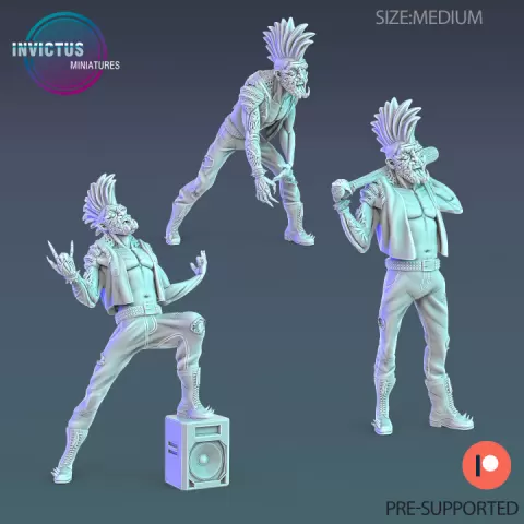Bug Punk Set / Infested Humanoid / Alien Hybrid / Fungus City Beast / Cyberpunk Warrior / Space Soldier / Mysterious Colonist / Cosmic Invasion Warrior / Trooper Attack / Sci-Fi Encounter by Epic-Miniatures
