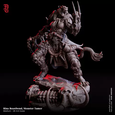 Rina Beastbond, Monster Tamer (Leonin Ranger) by Flesh of Gods