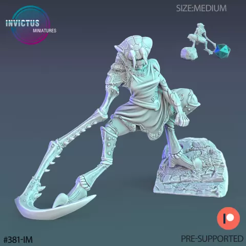 Infested Assistant Waiting / Insectoid Hybrid / Fungus City Worker / Cyberpunk Warrior / Alien Insect Soldier / Mysterious Colonist / Space Assasin / Cosmic Invasion / Trooper Attack / Human Settler / Sci-Fi Encounter by Epic-Miniatures
