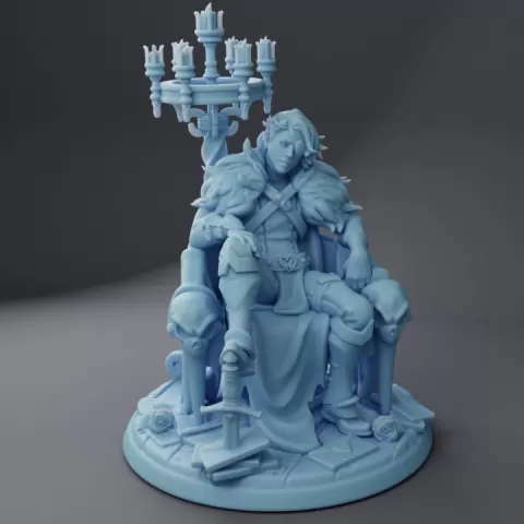 Swif Bigdagger the Love Bandit, Throned ( Male Rogue / Human Rogue / Assassin / Thief / Bandit / Mercenary ) by Twin Goddess Miniatures