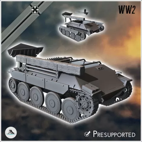 Bergepanzerwagen 38 armoured recovery tank (Sd.Kfz. 136) - Germany Eastern Western Front Normandy Stalingrad Berlin Bulge WWII by Hartolia Miniatures