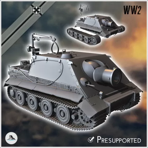 Sturmtiger 380mm RW61 auf Sturmmörser Tiger assault tank - Germany Eastern Western Front Normandy Stalingrad Berlin Bulge WWII by Hartolia Miniatures