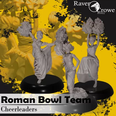 Roman Legionaries Fantasy Football Team CHEERLEADERS by RavenCrow Minis