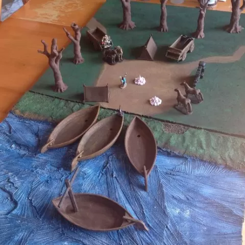 Boat - Miniature Terrain/DND