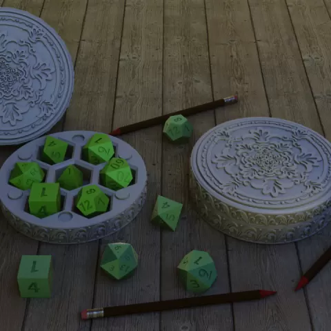 Art devo Dice Holder by Crosslances