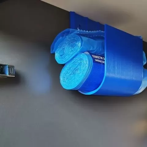 Kitchen trash bag holder