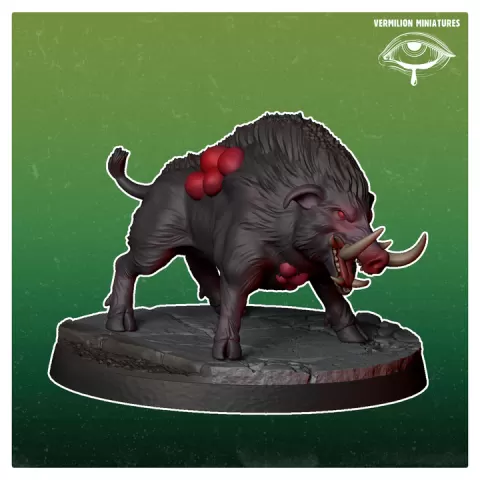 Infested Boar 3 by Vermilion Miniatures
