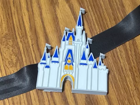 Cinderella Castle Bag Strap Charm