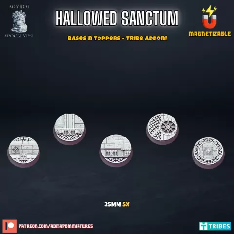 Hallowed Sanctum - Victorian Cobblestone Street Bases & Toppers Add-on (Pre-supported) by Admiral Apocalypse