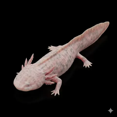 Axolotl elongated swimming, reptile, lizard, snake, turtle, crocodile, alligator, iguana, gecko, chameleon, wildlife, animal