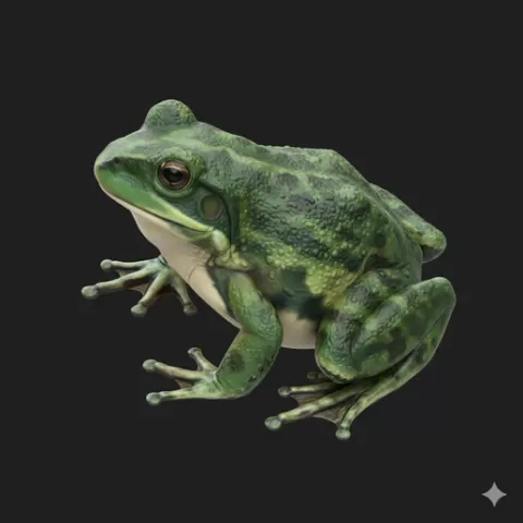 Frog back legs tucked, reptile, lizard, snake, turtle, crocodile, alligator, iguana, gecko, chameleon, wildlife, animal