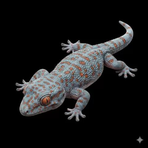 Gecko sitting flat body spread, reptile, lizard, snake, turtle, crocodile, alligator, iguana, gecko, chameleon, wildlife, animal