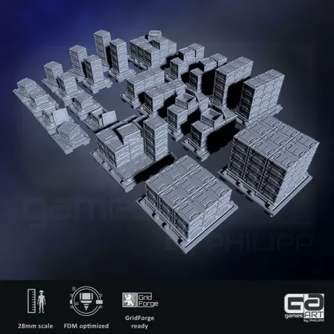MTV Cargo Boxes Set · GridForge by gamesART by Philipp