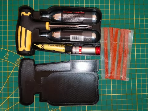 Tire repair kit box