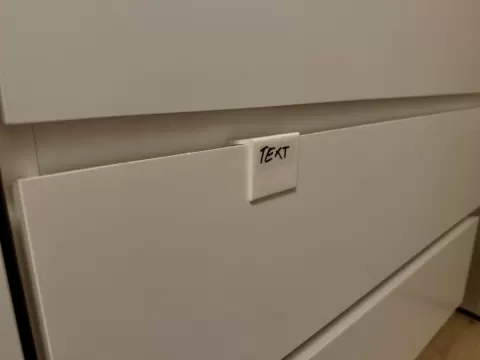 Ikea Malm label