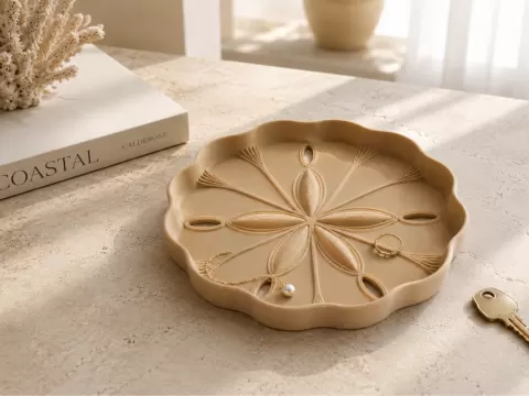 Sand Dollar Jewelry Tray - Trinket Dish