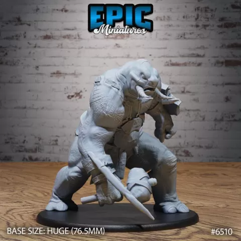 Tamed Troll Attacking / Green Skinned Giant / Male Ogre / Forest Beast / Woodland Monster / Cave Creature / Bulky Raider / Evil Nature Spirit by Epic-Miniatures