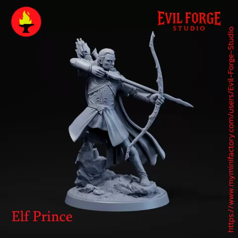 Elf Prince by Evil Forge Studio