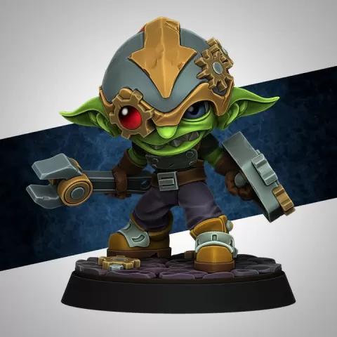 Fitz, goblin fighter by Deathpunk Studio