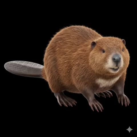 Beaver looking forward calm, mammal, animal, wildlife, nature, fauna, creature, species, zoo, safari, forest, jungle
