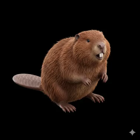 Beaver sitting front teeth visible, mammal, animal, wildlife, nature, fauna, creature, species, zoo, safari, forest, jungle