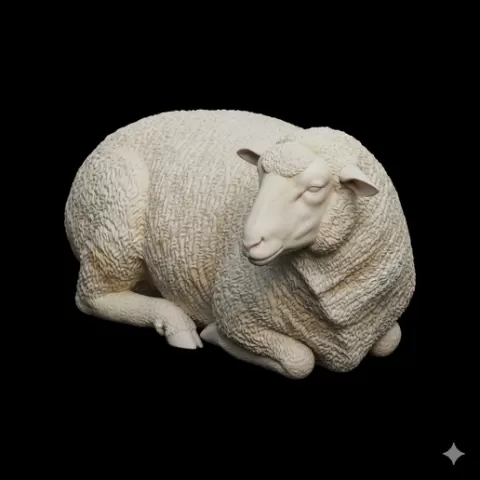 Sheep lying curled, mammal, animal, wildlife, nature, fauna, creature, species, zoo, safari, forest, jungle