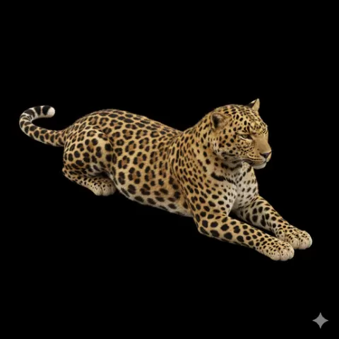 Leopard lying stretched elegant, mammal, animal, wildlife, nature, fauna, creature, species, zoo, safari, forest, jungle